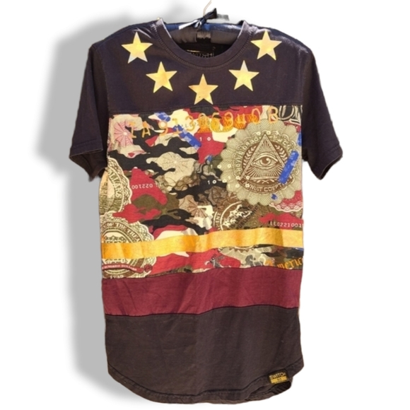 RARE Vtg Y2K Switch Remarkable Japanese Propaganda Graphic Short Sleeve Tee S - Picture 6 of 10